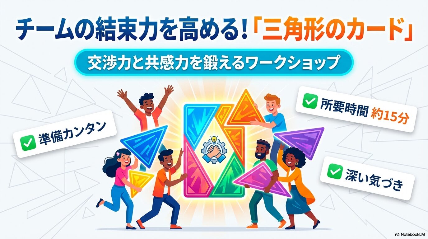 交渉力と予測力を磨く！チームビルディング・ゲーム「三角形のカード