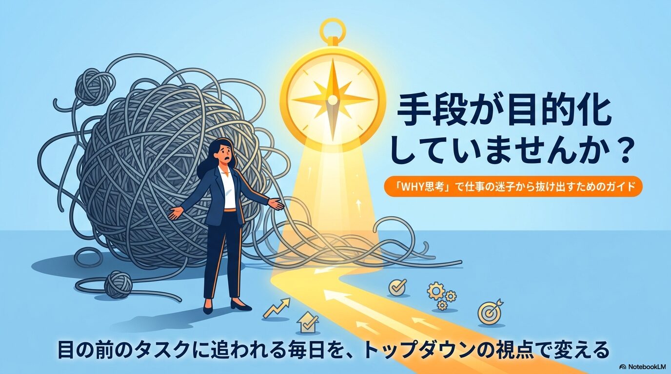 why?という思考に取り憑かれている 本質を見失わない！「WHY思考」で目的と手段を正しくつなぐ方法